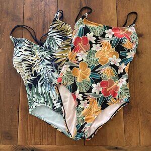 Hurley One Piece Swimsuits - Size Large - Set of 2!